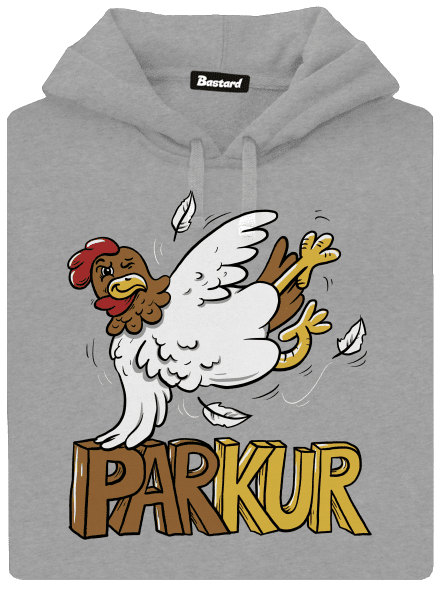 Parkur pánska mikina klokanka Light Melange
