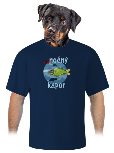 Vianočný kapor unisex tričko oversized Midnight Blue