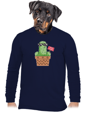 Pozor pichám pánske dlhý rukáv Navy