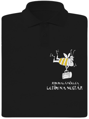 Malá včielka pánska polokošeľa Black
