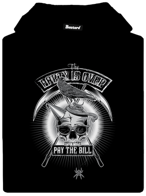 Party is over pánska mikina klokanka Black