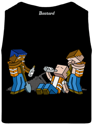 Real Minecraft pánske tielko Black