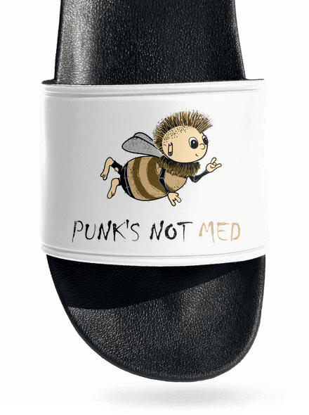 Punks Not Med šľapky White