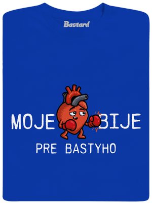 Moje srdce bije pánske tričko Royal Blue