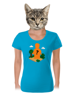 Lego z vlastnej fotky dámske tričko Blue Atol