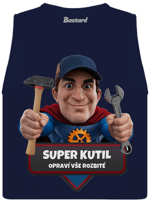 Super otec dámske tielko voľné Navy