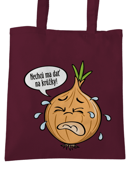 Cibuľa na krúžky taška Burgundy