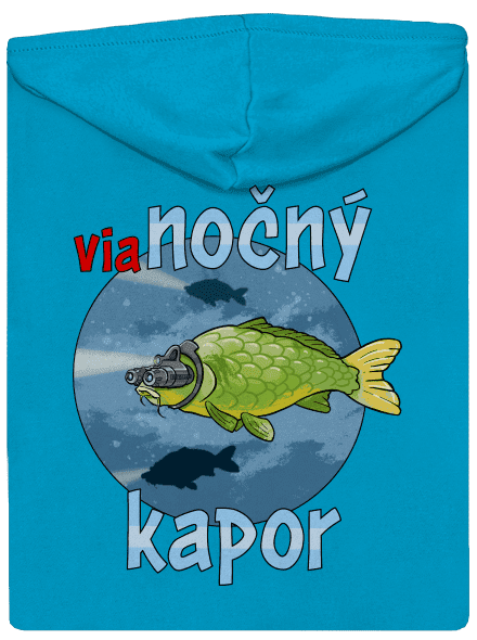 Vianočný kapor dámska mikina na zips Blue Atol