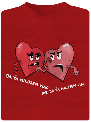 Srdiečka pánske športové tričko Red Mal