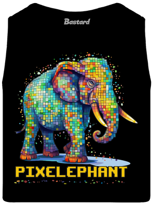 Pixelephant pánske tielko Black