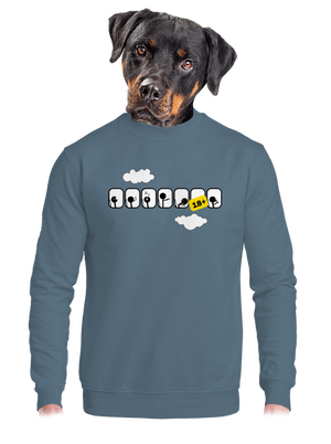 unisex mikina bez kapucne