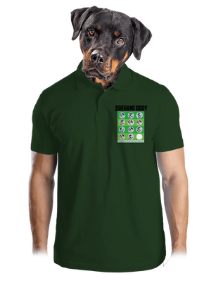 Zbierame body - futbal pánska polokošeľa Bottle Green Mal