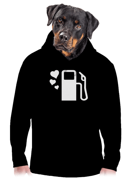 Plnú prosím pánska mikina klokanka Black