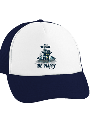 Don't worry šiltovka truckerka French Navy cap