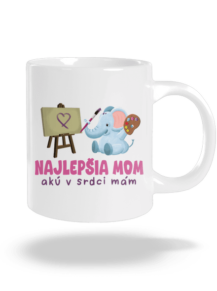 Najlepšia mom veľký hrnček White