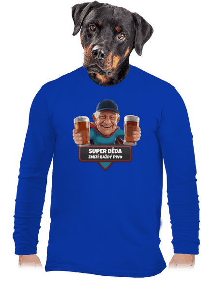 Super dedo pánske dlhý rukáv Royal Blue