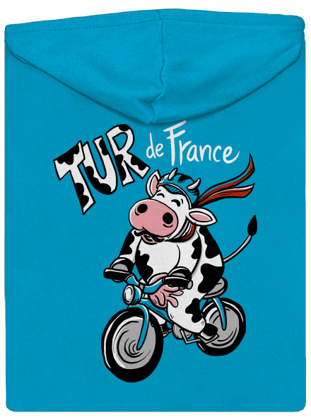 Tur de France dámska mikina na zips Blue Atol