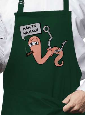 Na háku zástera Bottle Green