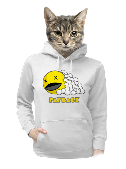 Payback dámska mikina klokanka White