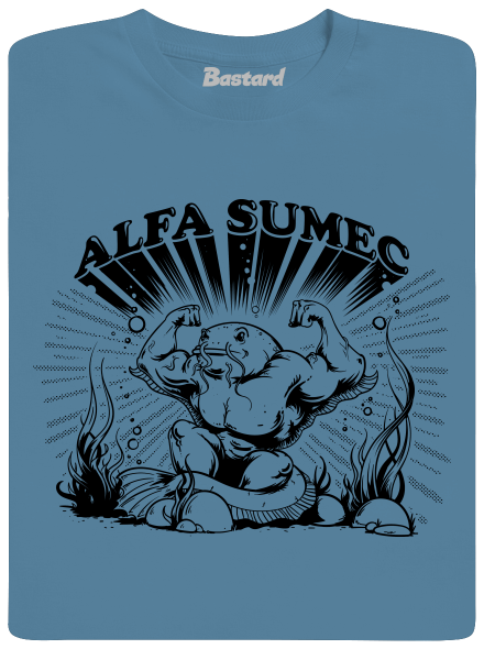 Alfasumec pánske tričko Stone Blue