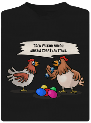 Sliepka pred Veľkou nocou pánske športové tričko Black