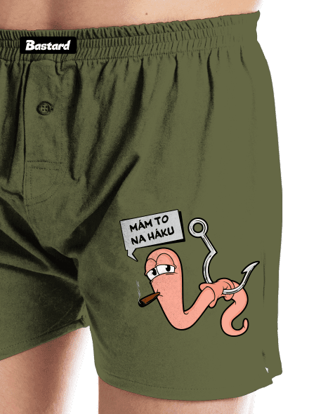 Na háku pánske trenky Khaki