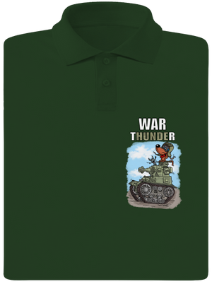 War Hunde pánska polokošeľa Bottle Green Mal