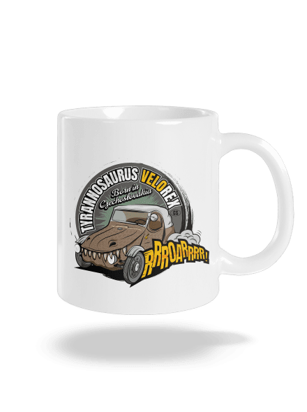 Tyrannosaurus Velorex klasický hrnček White