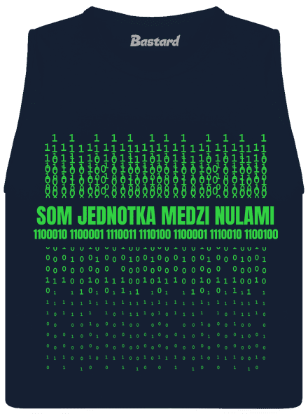 Jednotka medzi nulami dámske tielko voľné Navy