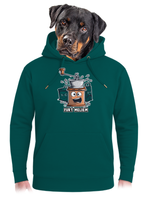 Mlynček unisex mikina premium Emerald Green