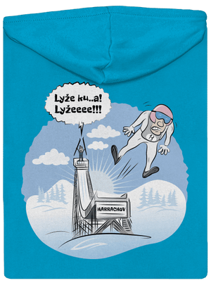 Lyže dámska mikina na zips Blue Atol