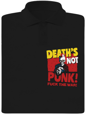 Death's not punk pánska polokošeľa Black