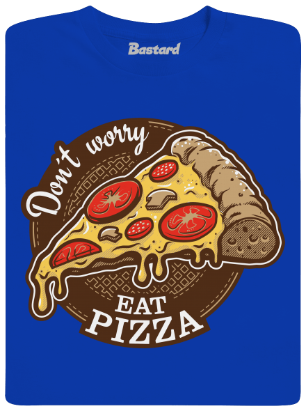Pizza pánske dlhý rukáv Royal Blue