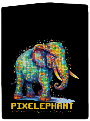 Pixelephant pánska mikina na zips Black