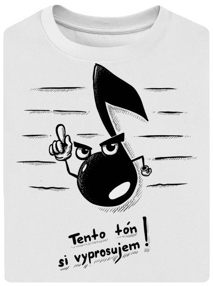 Tón unisex tričko oversized White