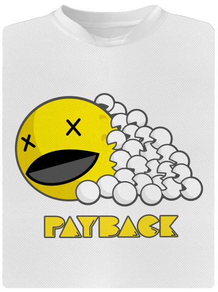 Payback pánske športové tričko White