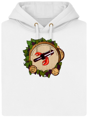 Vínny horoskop: Rak unisex mikina premium Snowwhite