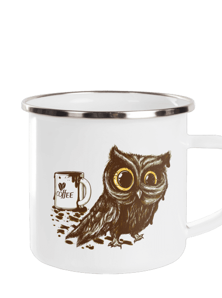 Sova na kofeínu plecháčik White