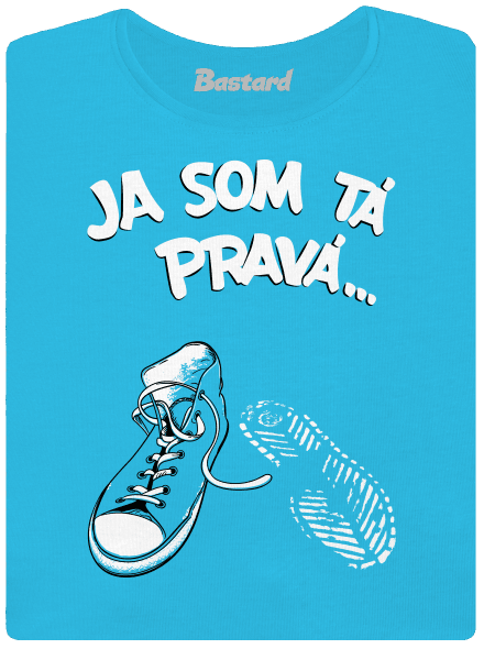 Hľadám tú pravú dámske tričko s lemom Blue Atol