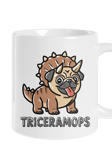 Triceramops klasický hrnček White