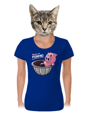 Vo forme dámske tričko Royal Blue Mal