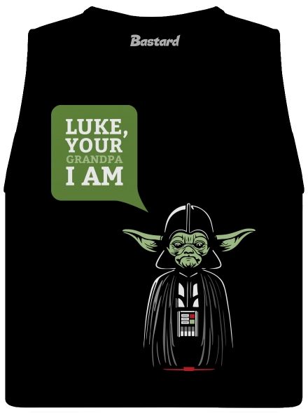 Mr. Yoda: Your grandpa I am dámske tielko voľné Black