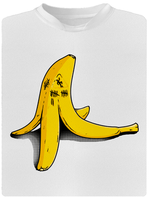 Banán zabijak detské športové tričko White