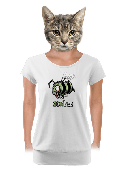 ZomBee dámske tričko s lemom White