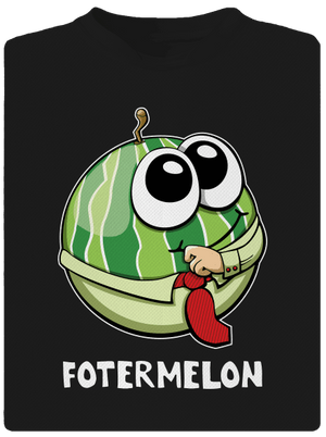 Melouní rodina pánske športové tričko Black