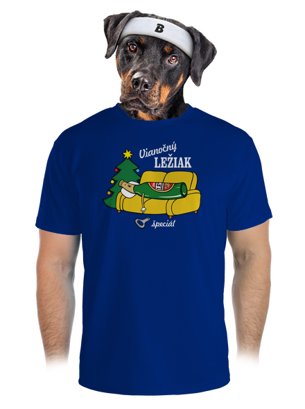 Vianočný ležiak pánske športové tričko Royal Blue Mal