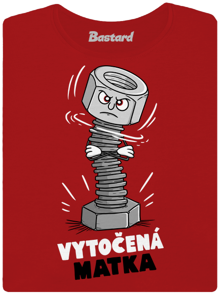 Vytočená matka dámske tričko prémium Red Mal