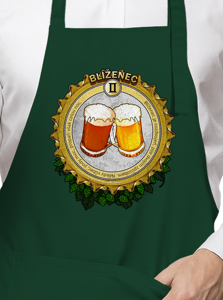 Pivný horoskop: Blíženec zástera Bottle Green