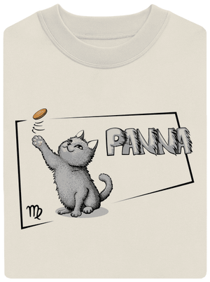 Mačací horoskop: Panna unisex mikina bez kapucne Off White