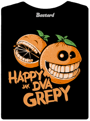 Happy grepy dámske tričko Black